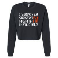 Funny Multiple Post Surgery Get Well Soon Cropped Pullover Crew