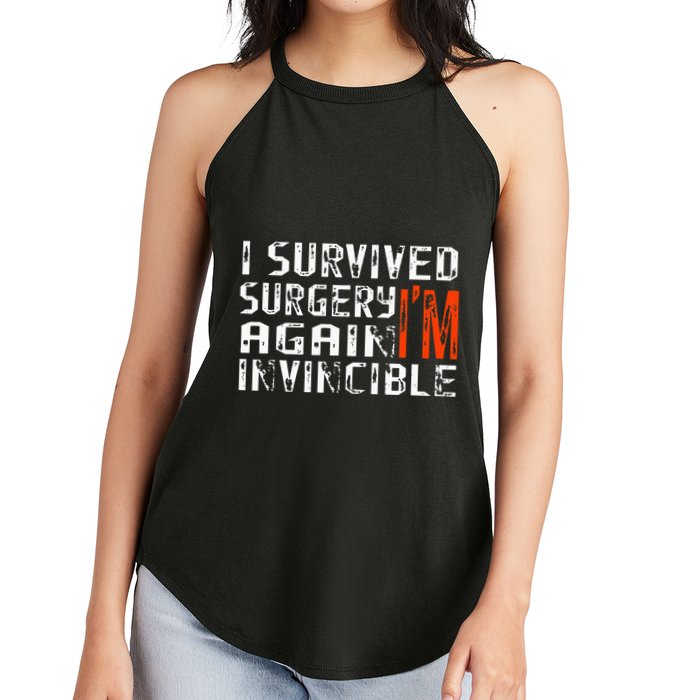 Funny Multiple Post Surgery Get Well Soon Women's Perfect Tri Rocker Tank
