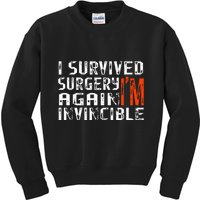 Funny Multiple Post Surgery Get Well Soon Kids Sweatshirt