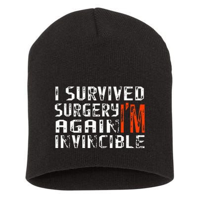 Funny Multiple Post Surgery Get Well Soon Short Acrylic Beanie