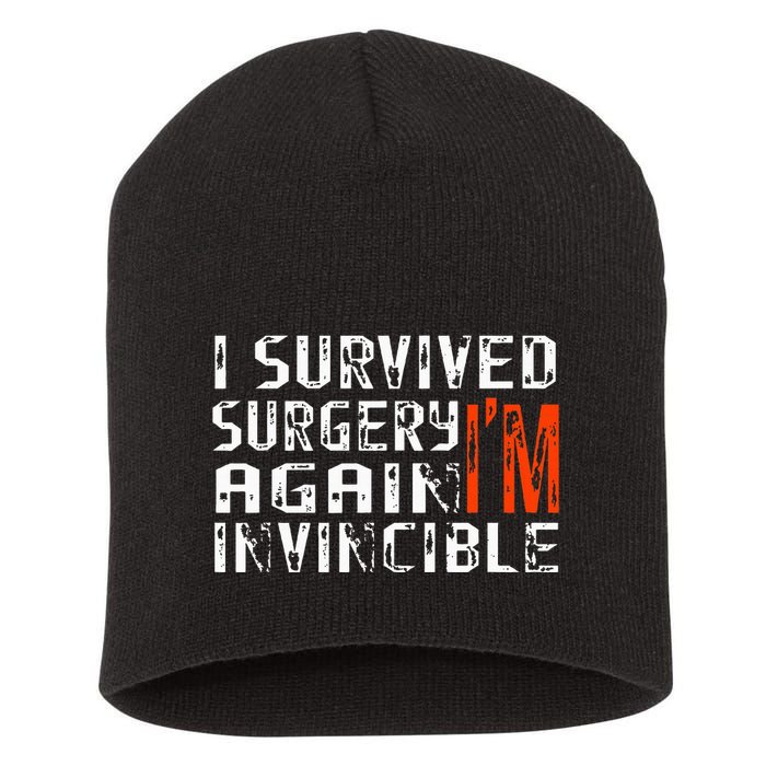 Funny Multiple Post Surgery Get Well Soon Short Acrylic Beanie
