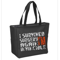 Funny Multiple Post Surgery Get Well Soon Zip Tote Bag