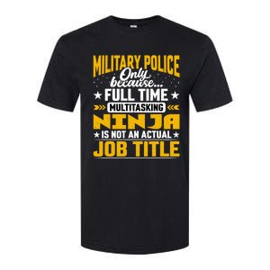 Funny Military Police Job Title Funny Military Guard Gift Softstyle® CVC T-Shirt