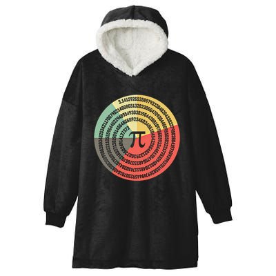 Funny Math Pie Chart Cake March 14 Design Happy Retro Pi Day Meaningful Gift Hooded Wearable Blanket