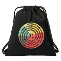 Funny Math Pie Chart Cake March 14 Design Happy Retro Pi Day Meaningful Gift Drawstring Bag