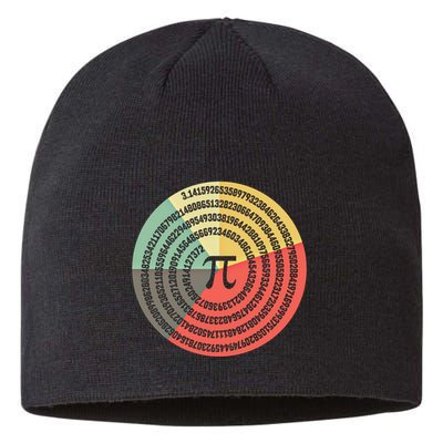 Funny Math Pie Chart Cake March 14 Design Happy Retro Pi Day Meaningful Gift Sustainable Beanie