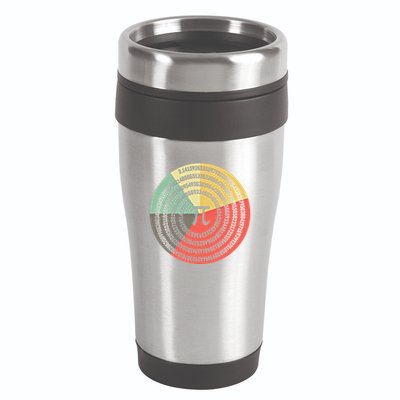 Funny Math Pie Chart Cake March 14 Design Happy Retro Pi Day Meaningful Gift 16oz Travel Tumbler