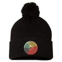 Funny Math Pie Chart Cake March 14 Design Happy Retro Pi Day Meaningful Gift Pom Pom 12in Knit Beanie