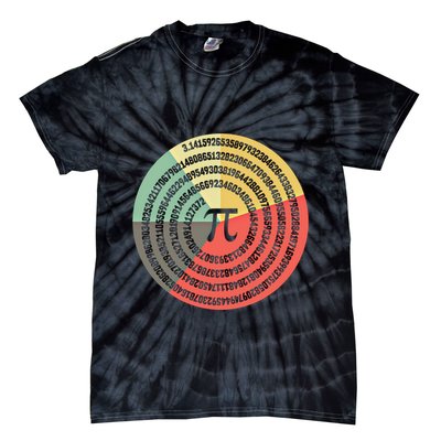 Funny Math Pie Chart Cake March 14 Design Happy Retro Pi Day Meaningful Gift Tie-Dye T-Shirt