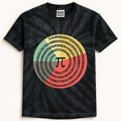 Funny Math Pie Chart Cake March 14 Design Happy Retro Pi Day Meaningful Gift Kids Tie-Dye T-Shirt