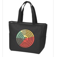 Funny Math Pie Chart Cake March 14 Design Happy Retro Pi Day Meaningful Gift Zip Tote Bag