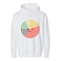 Funny Math Pie Chart Cake March 14 Design Happy Retro Pi Day Meaningful Gift Garment-Dyed Fleece Hoodie