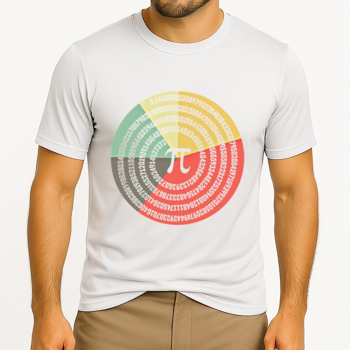 Funny Math Pie Chart Cake March 14 Design Happy Retro Pi Day Meaningful Gift Performance Shirt