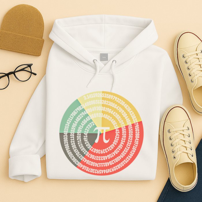Funny Math Pie Chart Cake March 14 Design Happy Retro Pi Day Meaningful Gift Hoodie