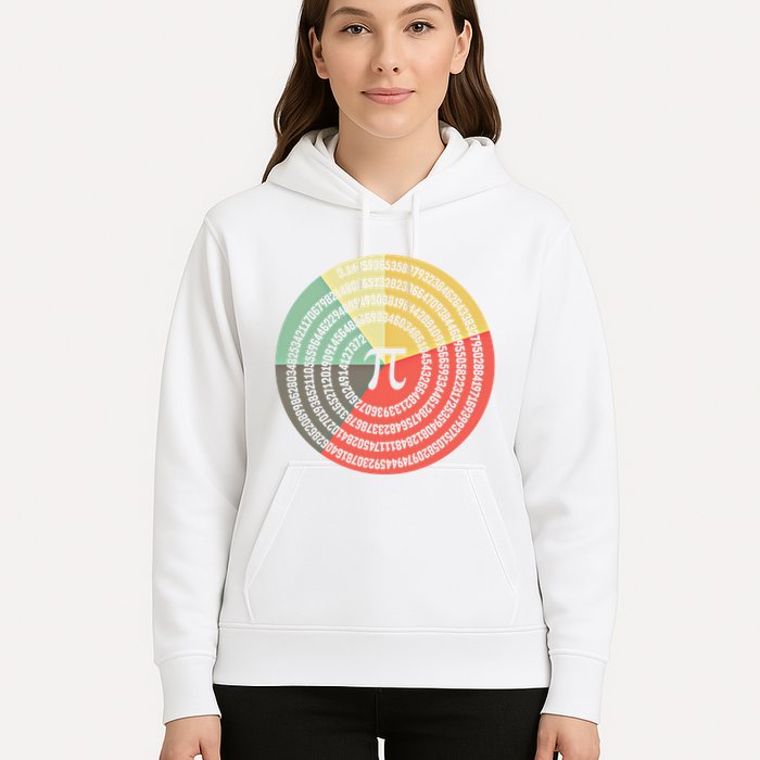 Funny Math Pie Chart Cake March 14 Design Happy Retro Pi Day Meaningful Gift Hoodie