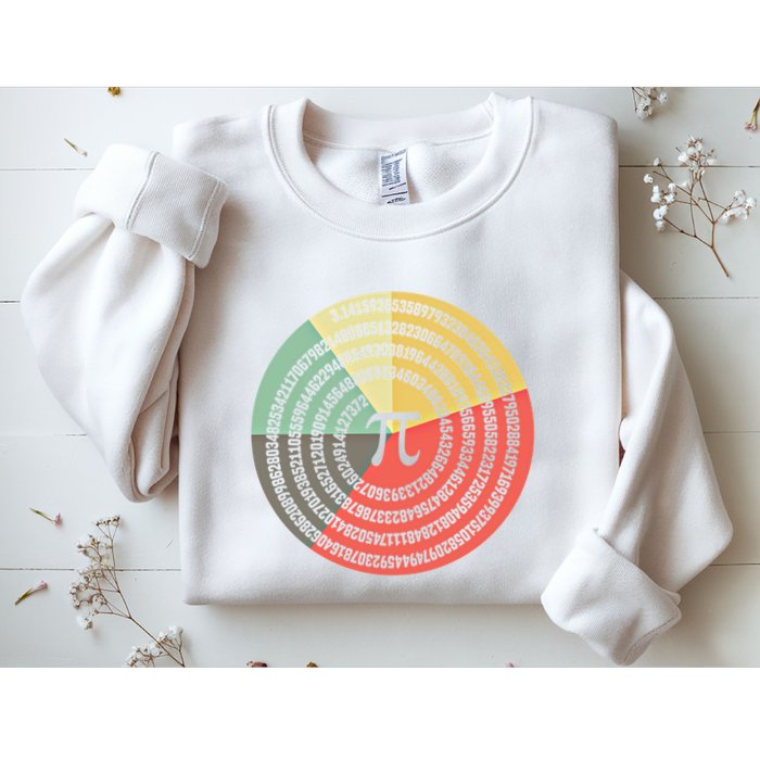 Funny Math Pie Chart Cake March 14 Design Happy Retro Pi Day Meaningful Gift Sweatshirt