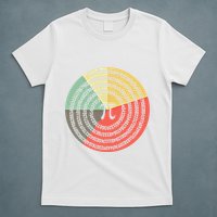 Funny Math Pie Chart Cake March 14 Design Happy Retro Pi Day Meaningful Gift T-Shirt