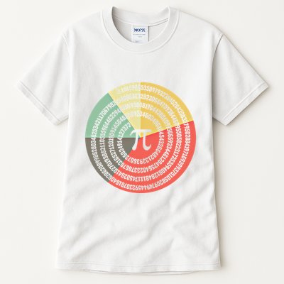 Funny Math Pie Chart Cake March 14 Design Happy Retro Pi Day Meaningful Gift Tall T-Shirt