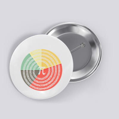 Funny Math Pie Chart Cake March 14 Design Happy Retro Pi Day Meaningful Gift Button