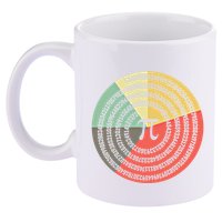 Funny Math Pie Chart Cake March 14 Design Happy Retro Pi Day Meaningful Gift 11oz C Handle Ceramic Mug