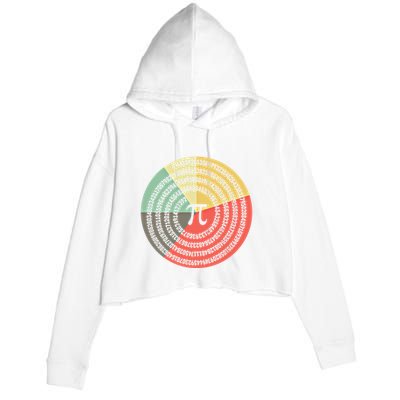 Funny Math Pie Chart Cake March 14 Design Happy Retro Pi Day Meaningful Gift Crop Fleece Hoodie