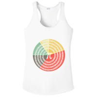 Funny Math Pie Chart Cake March 14 Design Happy Retro Pi Day Meaningful Gift Ladies PosiCharge Competitor Racerback Tank