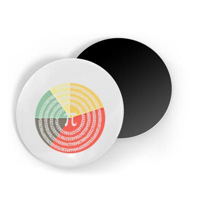 Funny Math Pie Chart Cake March 14 Design Happy Retro Pi Day Meaningful Gift Magnet