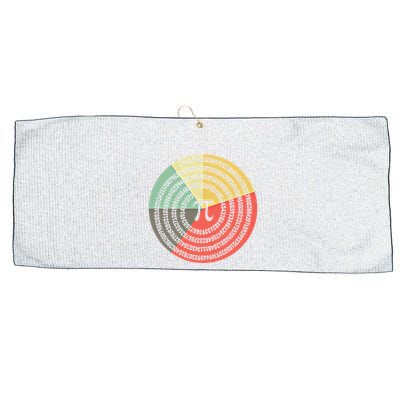 Funny Math Pie Chart Cake March 14 Design Happy Retro Pi Day Meaningful Gift Large Microfiber Waffle Golf Towel