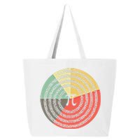 Funny Math Pie Chart Cake March 14 Design Happy Retro Pi Day Meaningful Gift 25L Jumbo Tote