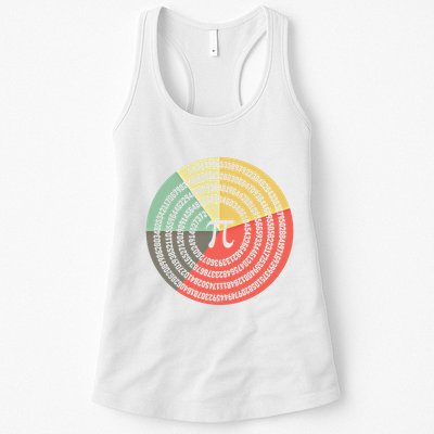 Funny Math Pie Chart Cake March 14 Design Happy Retro Pi Day Meaningful Gift Womens Tank Top