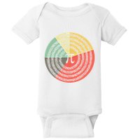 Funny Math Pie Chart Cake March 14 Design Happy Retro Pi Day Meaningful Gift Baby Bodysuit