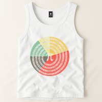 Funny Math Pie Chart Cake March 14 Design Happy Retro Pi Day Meaningful Gift Tank Top