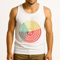 Funny Math Pie Chart Cake March 14 Design Happy Retro Pi Day Meaningful Gift Tank Top