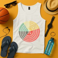 Funny Math Pie Chart Cake March 14 Design Happy Retro Pi Day Meaningful Gift Tank Top