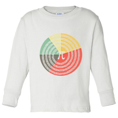 Funny Math Pie Chart Cake March 14 Design Happy Retro Pi Day Meaningful Gift Toddler Long Sleeve Shirt