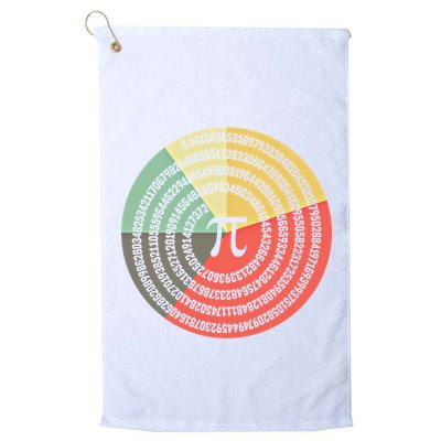 Funny Math Pie Chart Cake March 14 Design Happy Retro Pi Day Meaningful Gift Golf Towel