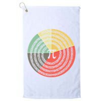Funny Math Pie Chart Cake March 14 Design Happy Retro Pi Day Meaningful Gift Golf Towel