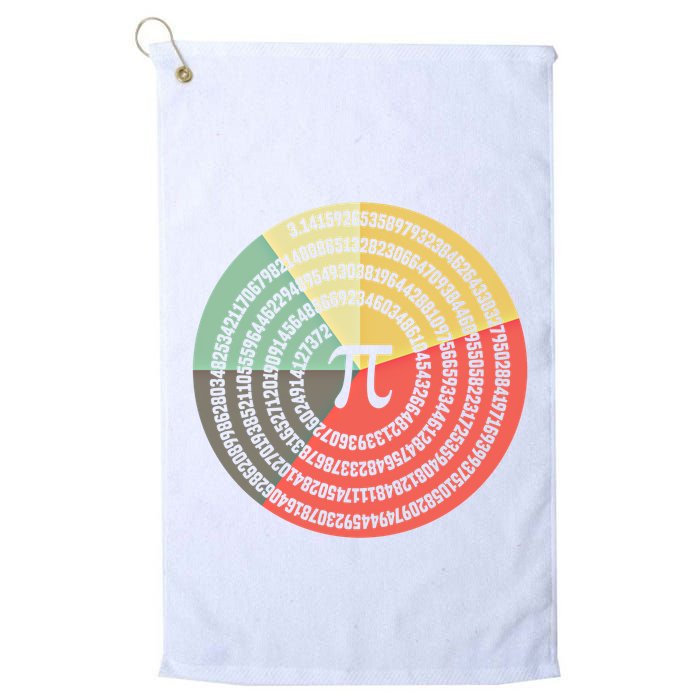Funny Math Pie Chart Cake March 14 Design Happy Retro Pi Day Meaningful Gift Golf Towel