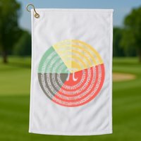 Funny Math Pie Chart Cake March 14 Design Happy Retro Pi Day Meaningful Gift Golf Towel