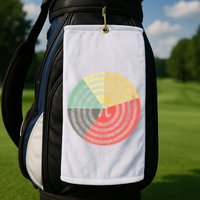 Funny Math Pie Chart Cake March 14 Design Happy Retro Pi Day Meaningful Gift Golf Towel