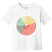 Funny Math Pie Chart Cake March 14 Design Happy Retro Pi Day Meaningful Gift Toddler T-Shirt