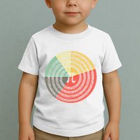 Funny Math Pie Chart Cake March 14 Design Happy Retro Pi Day Meaningful Gift Toddler T-Shirt
