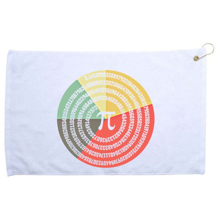 Funny Math Pie Chart Cake March 14 Design Happy Retro Pi Day Meaningful Gift Grommeted Golf Towel