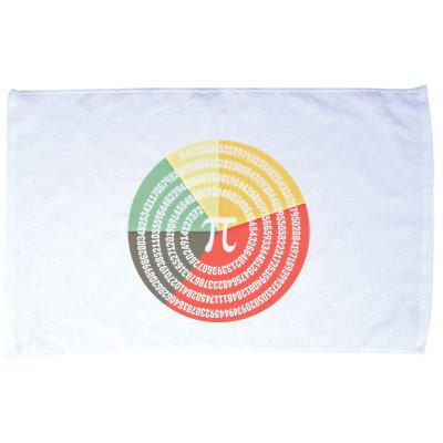 Funny Math Pie Chart Cake March 14 Design Happy Retro Pi Day Meaningful Gift Microfiber Hand Towel