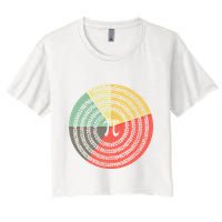 Funny Math Pie Chart Cake March 14 Design Happy Retro Pi Day Meaningful Gift Crop Top