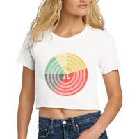 Funny Math Pie Chart Cake March 14 Design Happy Retro Pi Day Meaningful Gift Crop Top