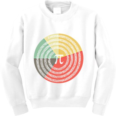 Funny Math Pie Chart Cake March 14 Design Happy Retro Pi Day Meaningful Gift Kids Sweatshirt