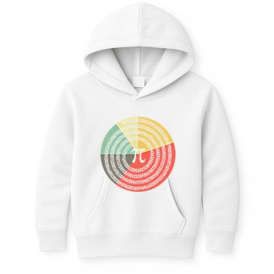 Funny Math Pie Chart Cake March 14 Design Happy Retro Pi Day Meaningful Gift Kids Hoodie