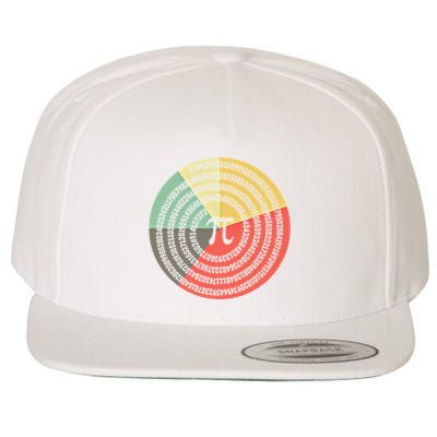Funny Math Pie Chart Cake March 14 Design Happy Retro Pi Day Meaningful Gift Wool Snapback Cap