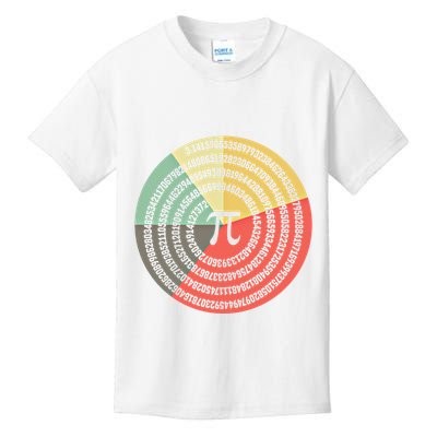 Funny Math Pie Chart Cake March 14 Design Happy Retro Pi Day Meaningful Gift Kids T-Shirt